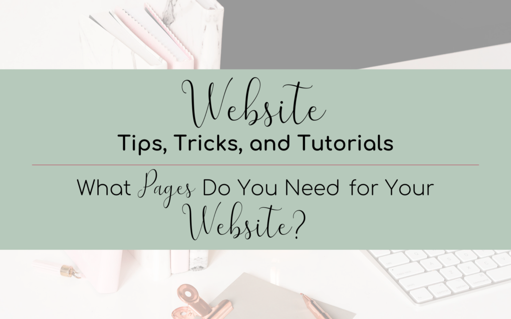 What Pages Do you Need for a Website?